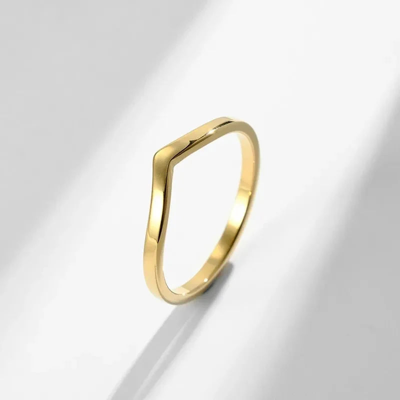 One V Shape Ring