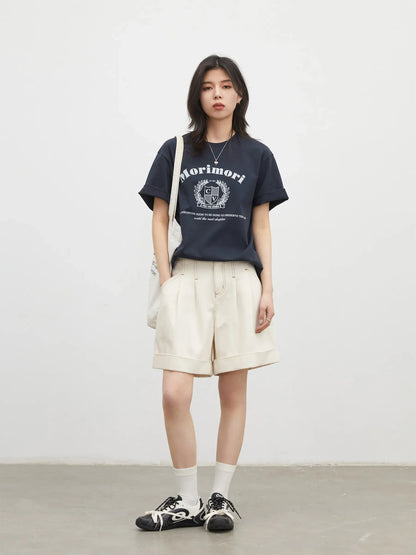 Oversized Y2K Coat Of Arms Womens Graphic T Shirt