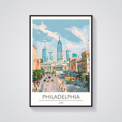 Philadelphia Cityscape Poster