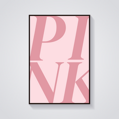 Pink Core Aesthetic Poster
