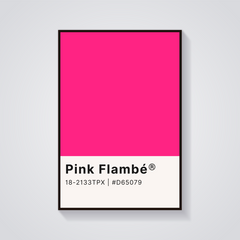 Pink Flambé Swatch Poster