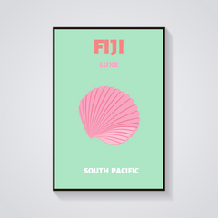 Preppy Fiji Shell Luxe Poster