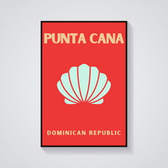 Preppy Punta Cana Dominican Republic Poster