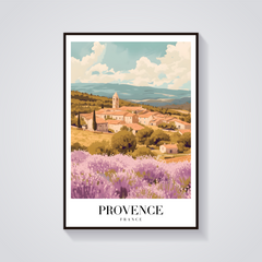 Provence Lavender Village Poster