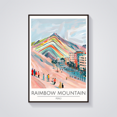 Rainbow Mountain Peru Poster