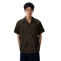 Retro Short Sleeve Plaid Work Shirt