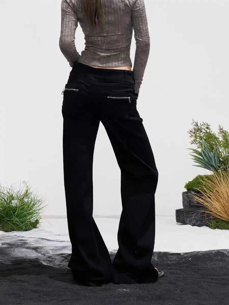 Retro Y2K High Waist Micro Flare Jeans