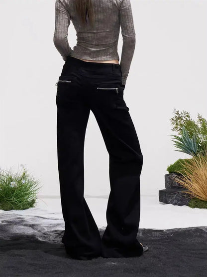 Retro Y2K High Waist Micro Flare Jeans