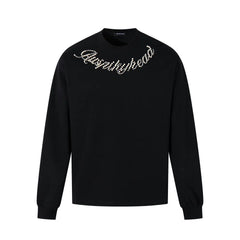 Rhinestone Print Graphic Long Sleeve Top