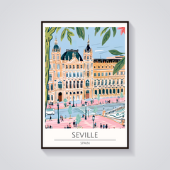 Seville Architecture Poster