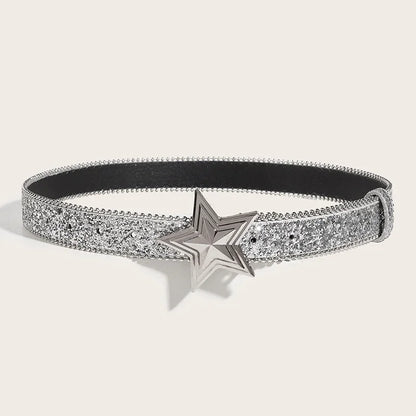 Star Buckle Y2K Rhinestone Belt