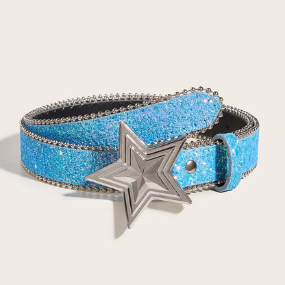 Star Buckle Y2K Rhinestone Belt