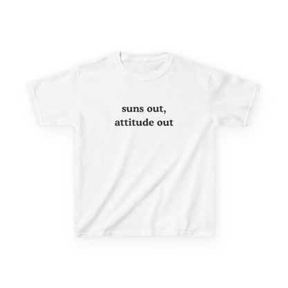 Suns Out, Attitude Out Brat Baby Tee
