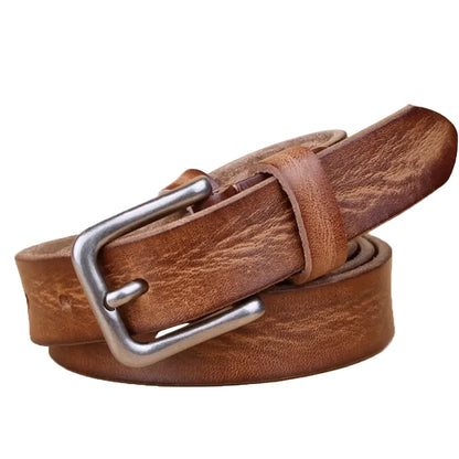 Thin Y2K Leather Belt