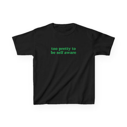 Too Pretty to be Self Aware Brat Baby Tee