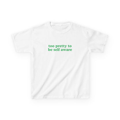Too Pretty to be Self Aware Brat Baby Tee