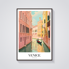 Venice Canal Vintage Poster