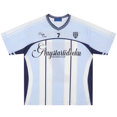 Vintage Mesh Striped Soccer Jersey