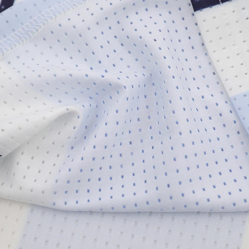 Vintage Mesh Striped Soccer Long Sleeve Jersey