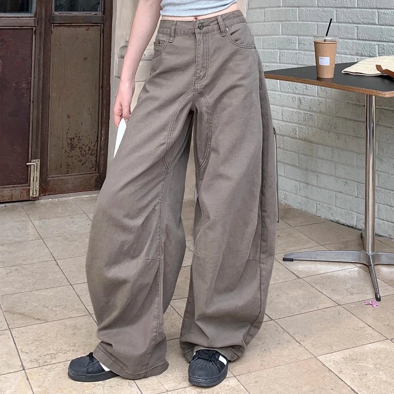 Vintage Y2K Baggy Barrel Cargo Jeans