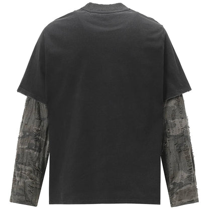 Vintage Y2K Target Graphic Long Mock Sleeve Top