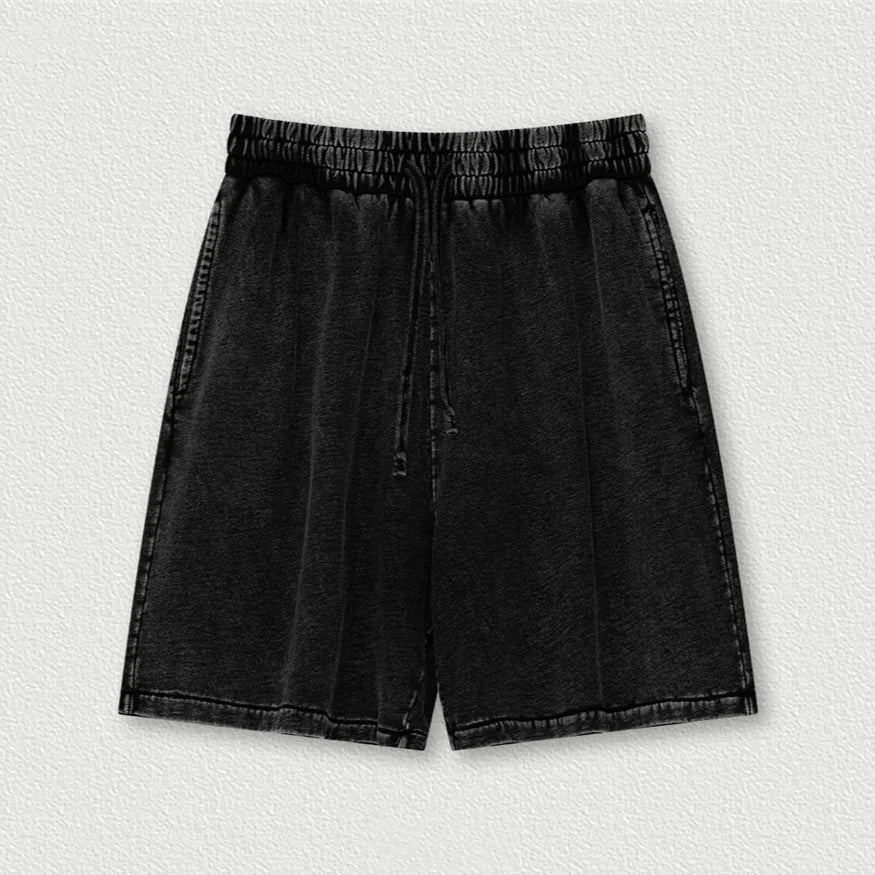 Washed Distressed Cotton Y2K Shorts