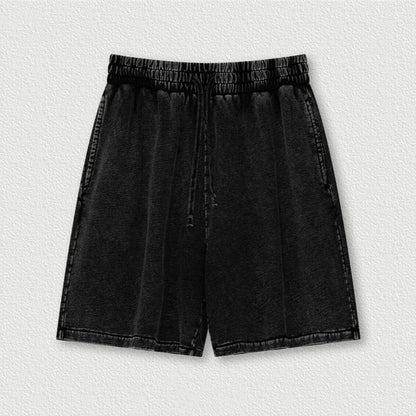 Washed Distressed Cotton Y2K Shorts