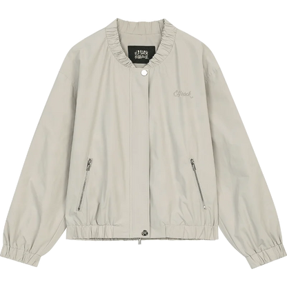 Windbreaker Y2K Minimalist Block Baseball Bomber Jacket