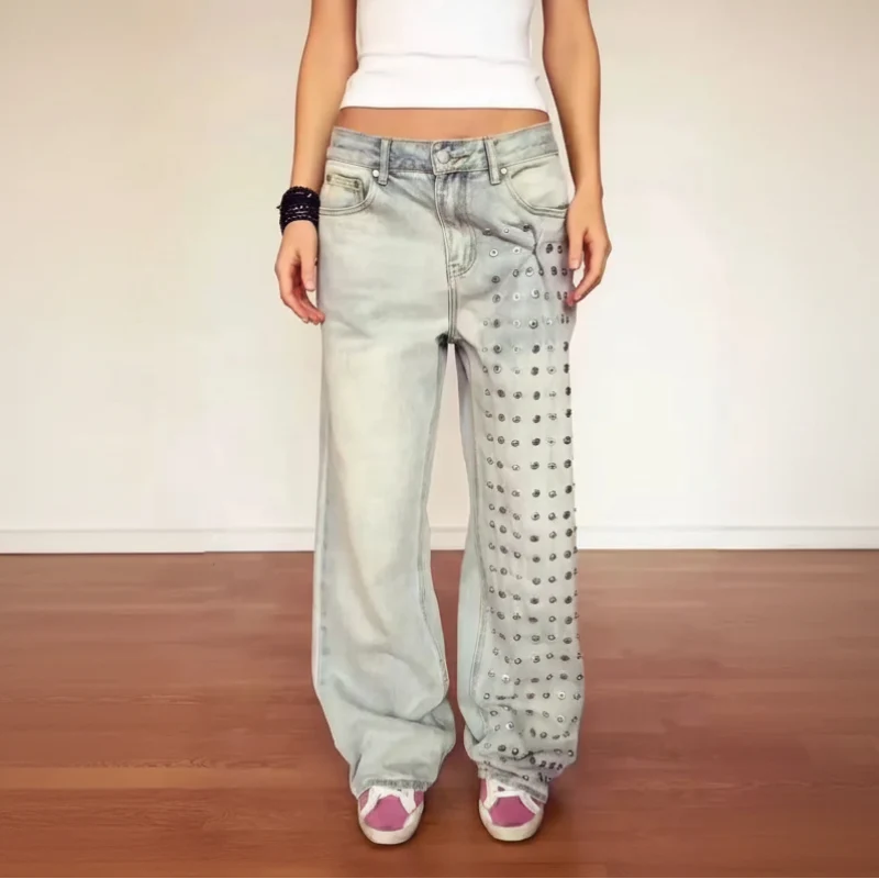 Womens Baggy Denim Y2K Jeans