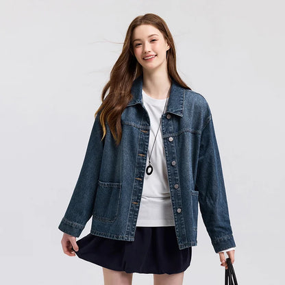 Womens Y2K Elegant Spring Denim Jacket