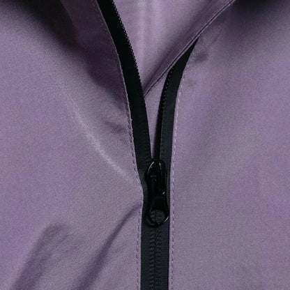 Womens Y2K Solid Hooded Pullover Waterproof Jacket Coat