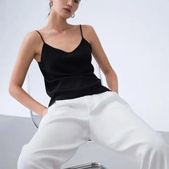 Y2K 100% Mulberry Silk Camisole Top