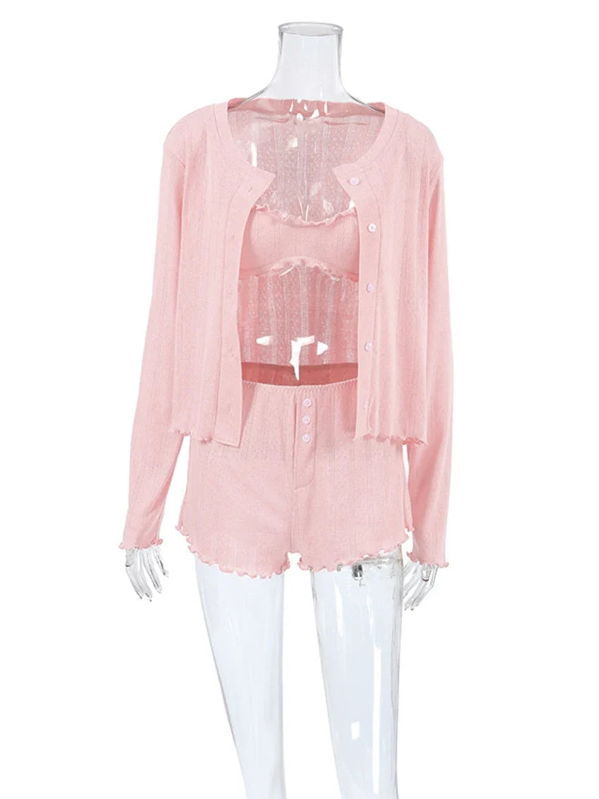 Y2K 3 Piece Set Pyjamas