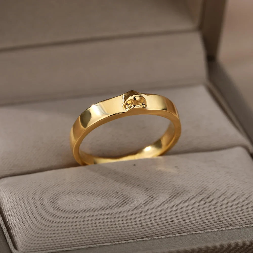 Y2K 3 Piece Set Vintage Aesthetic Portrait Ring