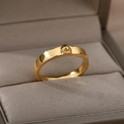Y2K 3 Piece Set Vintage Aesthetic Portrait Ring