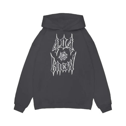 Y2K 404 Crew Print Hoodie