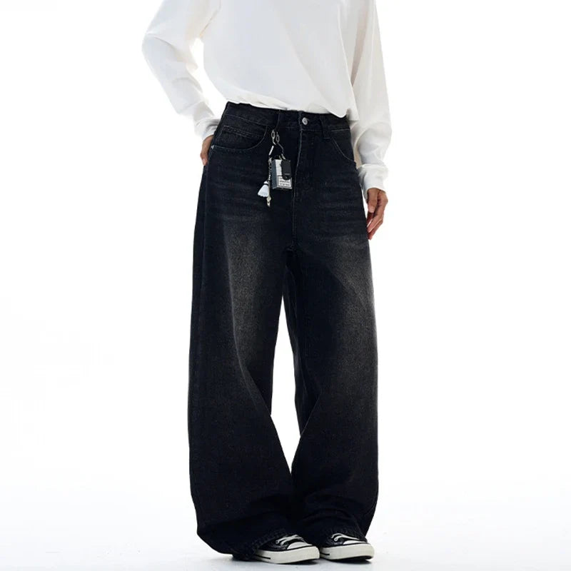 Y2K 77 Star Patchwork Embroidered Baggy Jeans