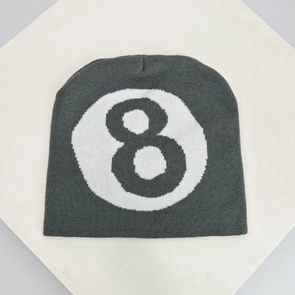 Y2K 8 Ball Graphic Beanie