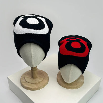 Y2K 8 Ball Graphic Beanie