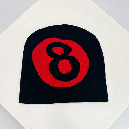 Y2K 8 Ball Graphic Beanie