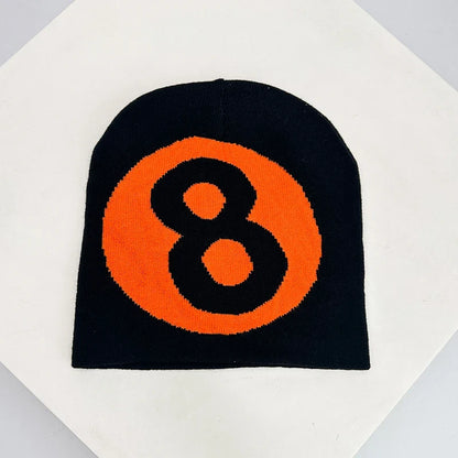 Y2K 8 Ball Graphic Beanie