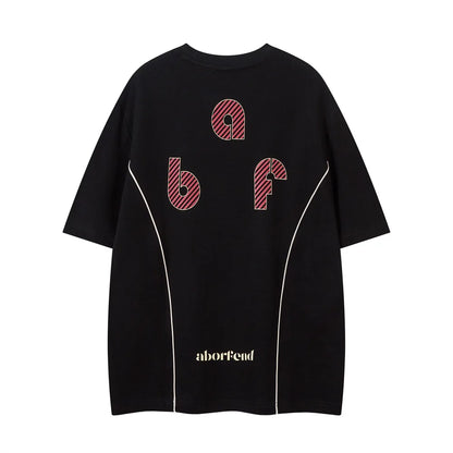 Y2K "ABF" 7 Crew Neck T Shirt