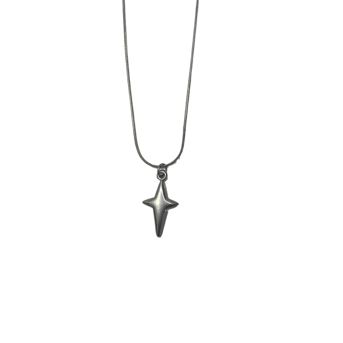 Y2K Aesthetic Star Cross Pendent Necklace