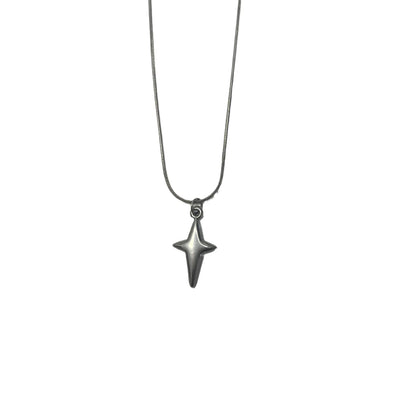 Y2K Aesthetic Star Cross Pendent Necklace