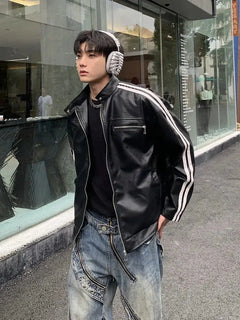 Y2K American Leather Jacket
