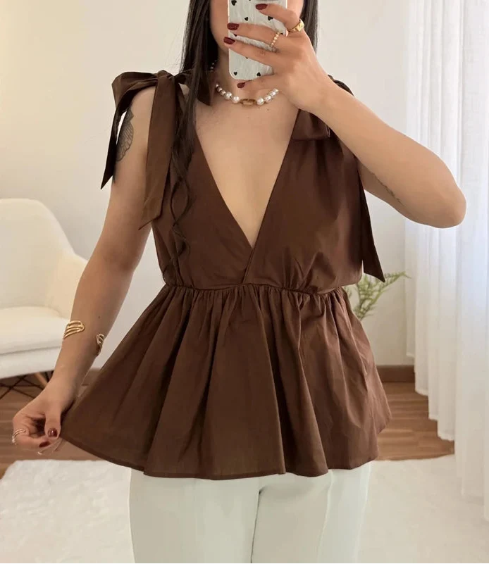 Y2K Backless Halter Low Cut Cami Top