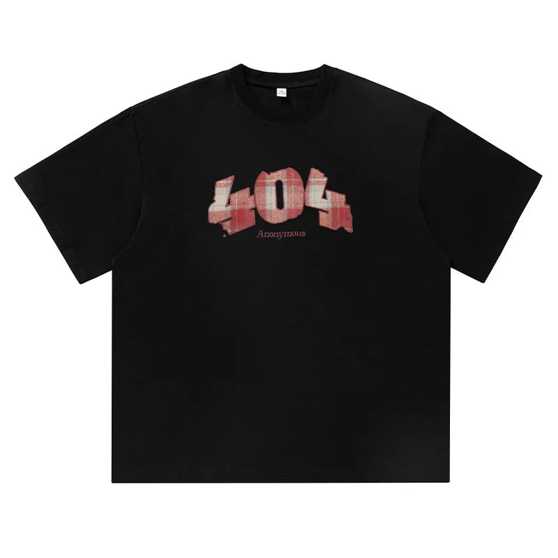 Y2K Baggy "404" Graphic T Shirt