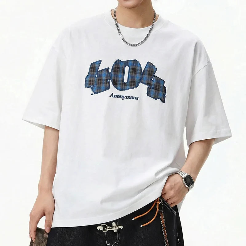 Y2K Baggy "404" Graphic T Shirt