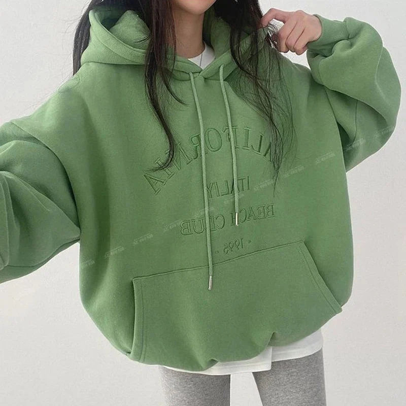 Y2K Baggy Cali Club Womens Hoodie
