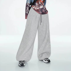 Y2K Baggy Drawstring Sweatpants Joggers Trousers